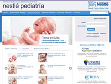 Tablet Screenshot of nestle-pediatria.cl